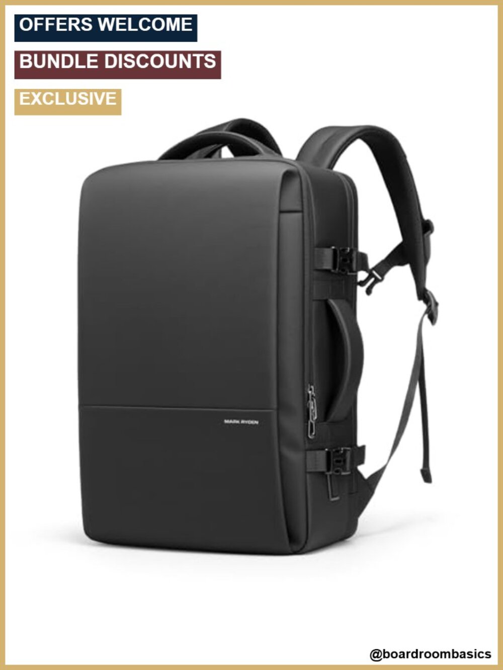 30L Waterproof Business Laptop Backpack with USB Port Men Travel Work